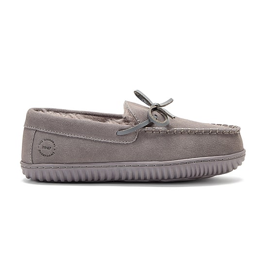 Dearfoams Harriet Genuine Suede Moc Womens Slip-On Slippers