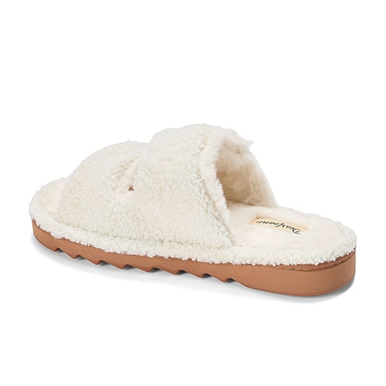 Dearfoams Dearfoams Womens Memory Foam Slip-On Slippers