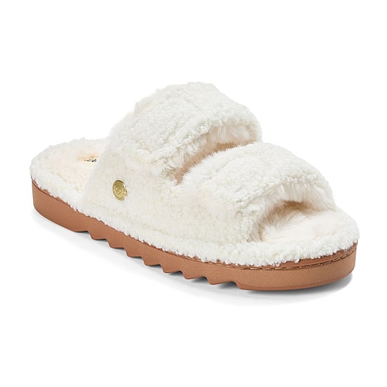 Dearfoams Dearfoams Womens Memory Foam Slip-On Slippers