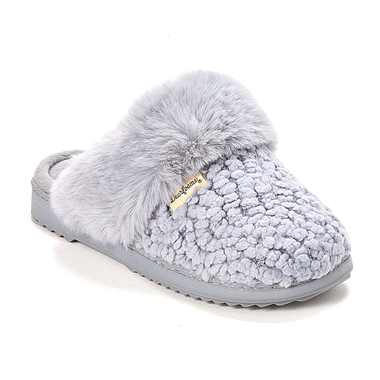 Dearfoams Courtney Knit Scuff Womens Memory Foam Slip-On Slippers