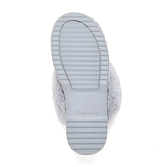 Dearfoams Courtney Knit Scuff Womens Memory Foam Slip-On Slippers