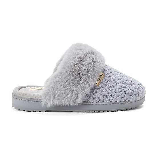 Dearfoams Courtney Knit Scuff Womens Memory Foam Slip-On Slippers