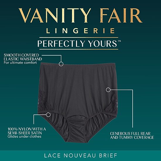 Vanity Fair Womens Average + Full Figure Brief Panty 13011