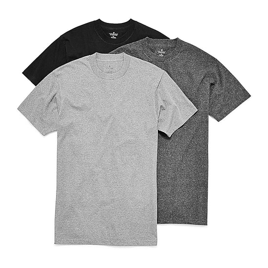 Stafford Heavyweight Cotton Mens 3 Pack Short Sleeve Crew Neck T-Shirt