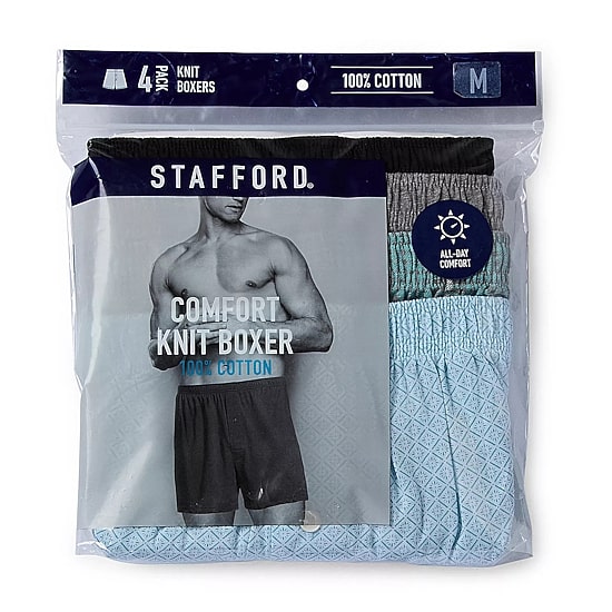 Stafford Cotton Knit Mens Boxers 305939