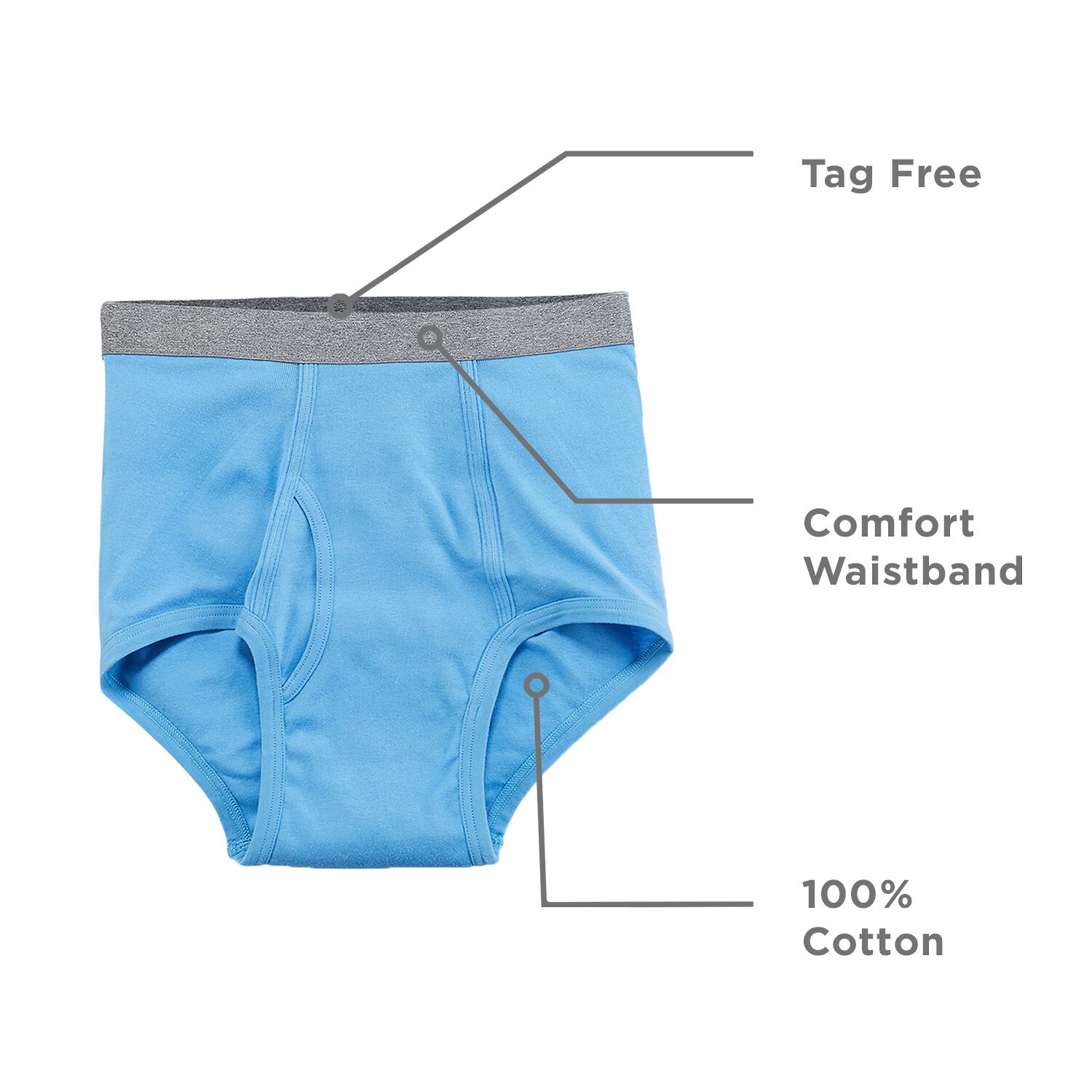Stafford Cotton Full Cut Mens 6 Pack Briefs 302852
