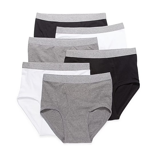 Stafford Dry + Cool Full-Cut Mens Big 6 Pack Briefs 302872