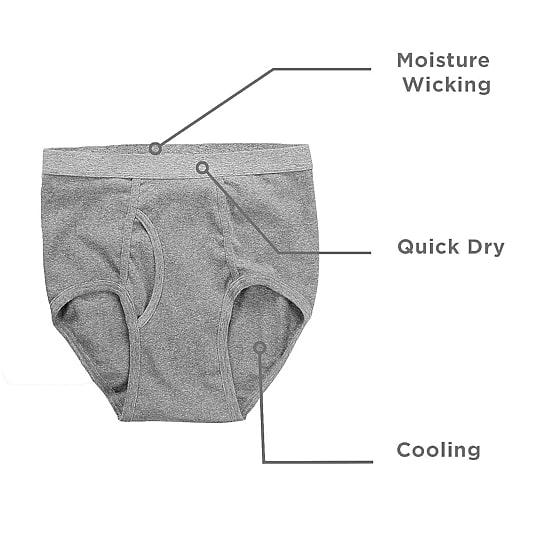 Stafford Dry + Cool Full-Cut Mens Big 6 Pack Briefs 302872