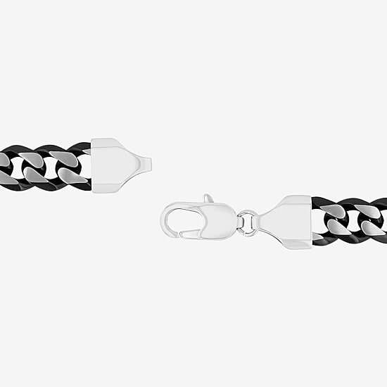 Stainless Steel Solid Curb Chain Bracelet