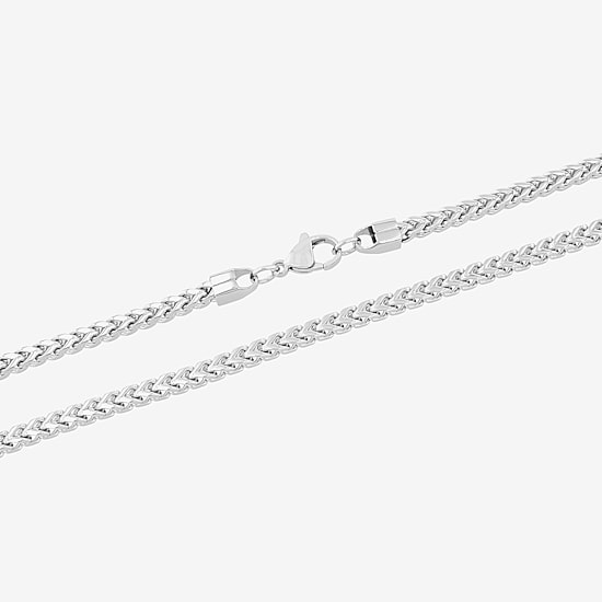 Men's Stainless Steel Solid Link Chain Necklace