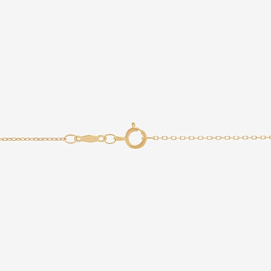 ( H-I/Si1-Si2 ) 2 CT.  Lab-Grown Diamond 14K Gold Pear 18 Inch Pendant Necklace