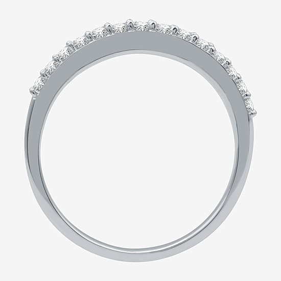I Said Yes (H-I / I1) 1/4 CT. T.W. Lab Grown White Diamond Sterling Silver or 14K Gold Over Silver Wedding Band