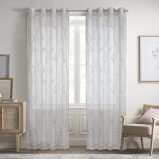 Habitat Anita Grommet Top Sheer Single Curtain Panel