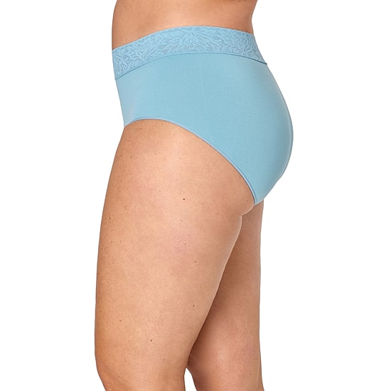 Bali Comfort Revloution Modern Seamless Lace Trim Brief Panty Dfmlbf