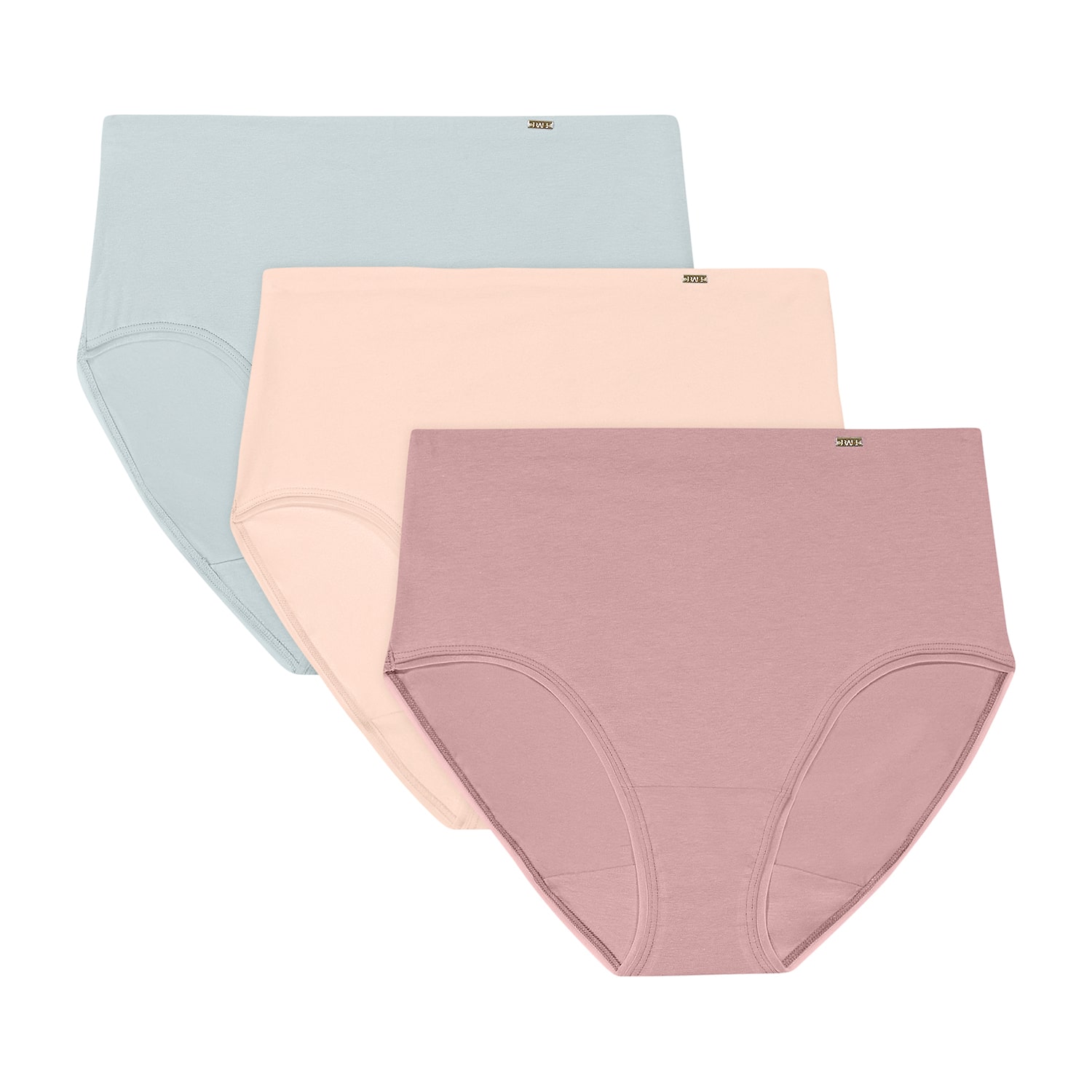 Bali® Cotton Collection 3-Pack Light Tummy Support Brief Panties Underwear DFLEB3