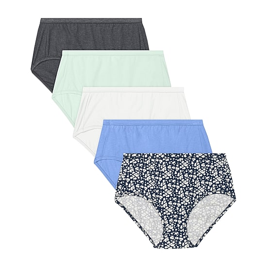 Hanes Ultimate® 5-Pack  ComfortSoft Brief Panties Underwear 40W5CS