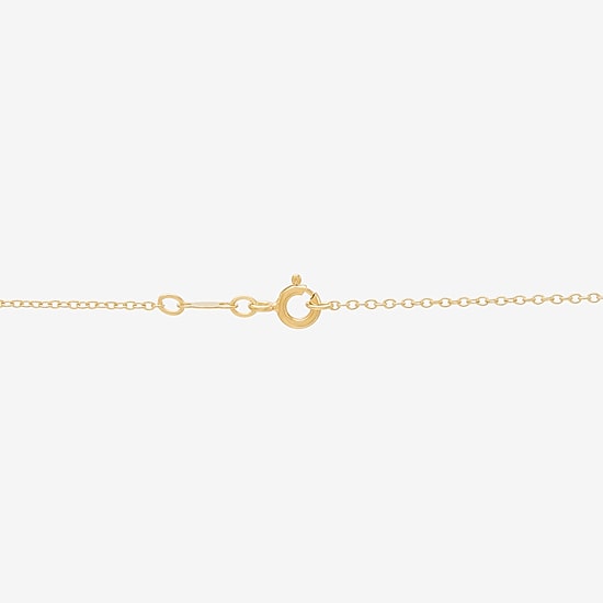 Limited Quantities! Womens 1/10 CT. T.W. Lab Grown White Diamond 14K Gold Over Silver 18 Inch Pendant Necklace