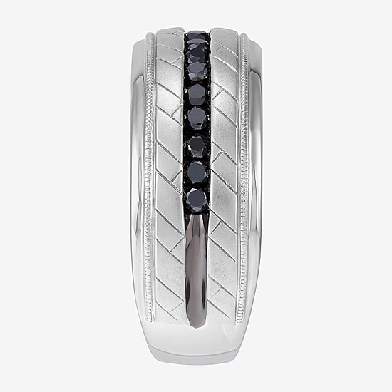 Midnight Black Limited Quantities! Mens 1/2 CT. T.W. Natural Black Diamond 10K Gold Fashion Ring