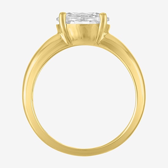 Diamond Addiction (E-F / Vs1-Vs2) Womens 2 CT. T.W. Lab Grown White Diamond 10K Gold Oval Cocktail Ring