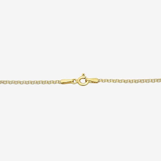 Womens 10K Gold 20 Inch Link Chain Necklace