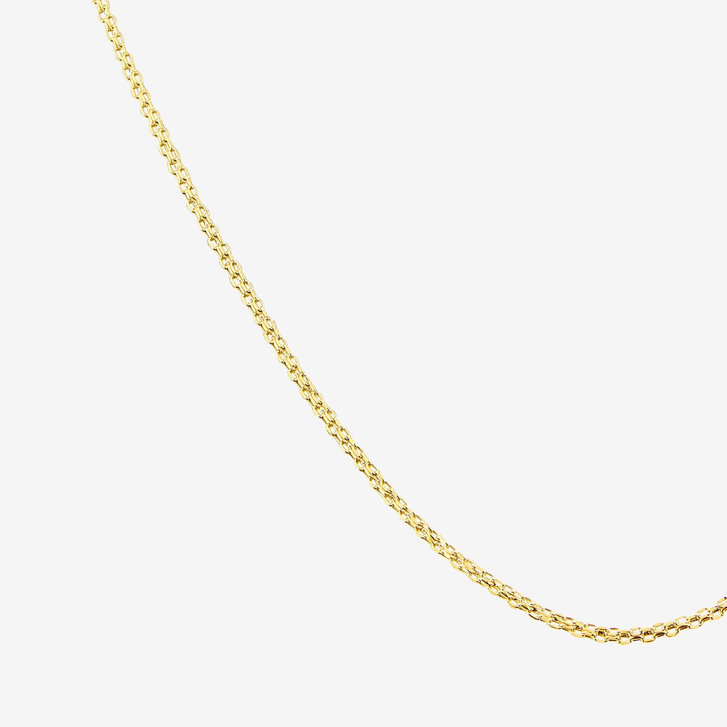 Womens 10K Gold 20 Inch Link Chain Necklace