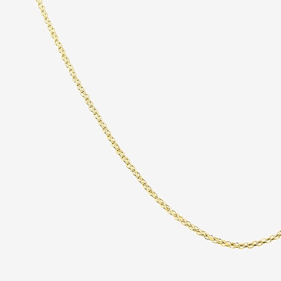 Womens 10K Gold 20 Inch Link Chain Necklace