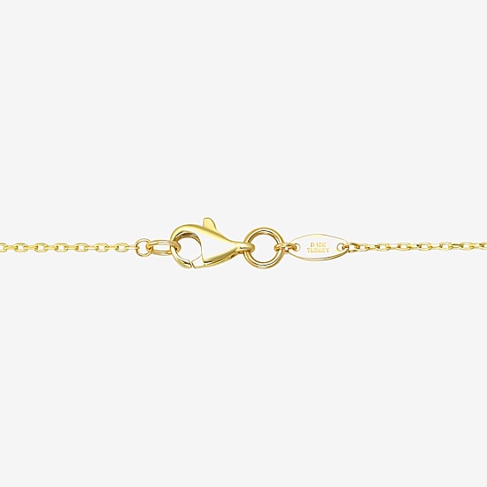 Gold Addiction Womens 10K Gold 16 Inch Pendant Necklace