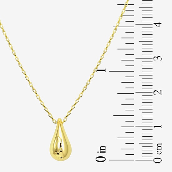 Gold Addiction Womens 10K Gold 16 Inch Pendant Necklace