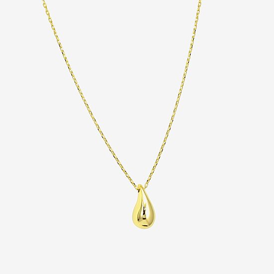 Gold Addiction Womens 10K Gold 16 Inch Pendant Necklace
