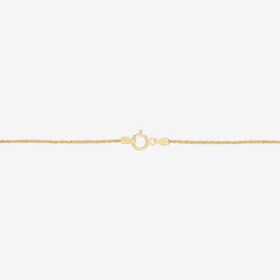 Made in Italy Womens 10K Gold 18 Inch Link Chain Necklace