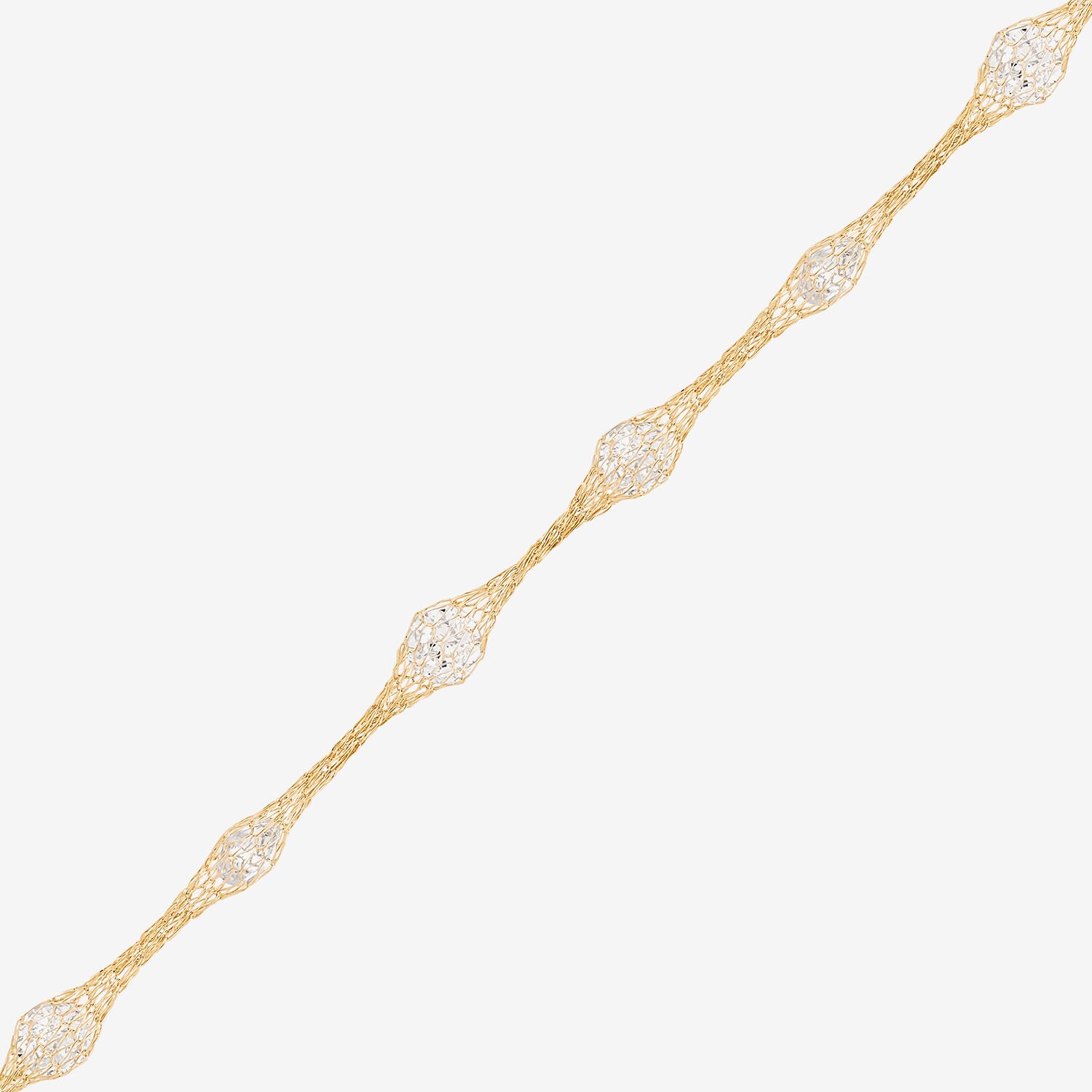 Made in Italy Womens 10K Gold 18 Inch Link Chain Necklace