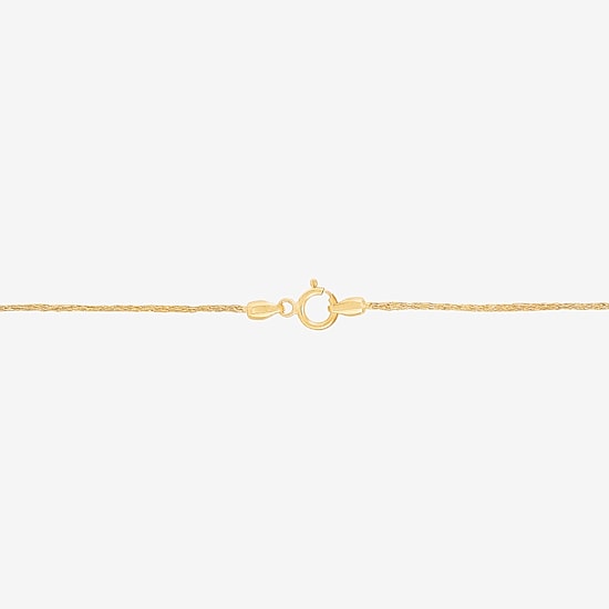 Made in Italy Womens 10K Gold 18 Inch Link Chain Necklace