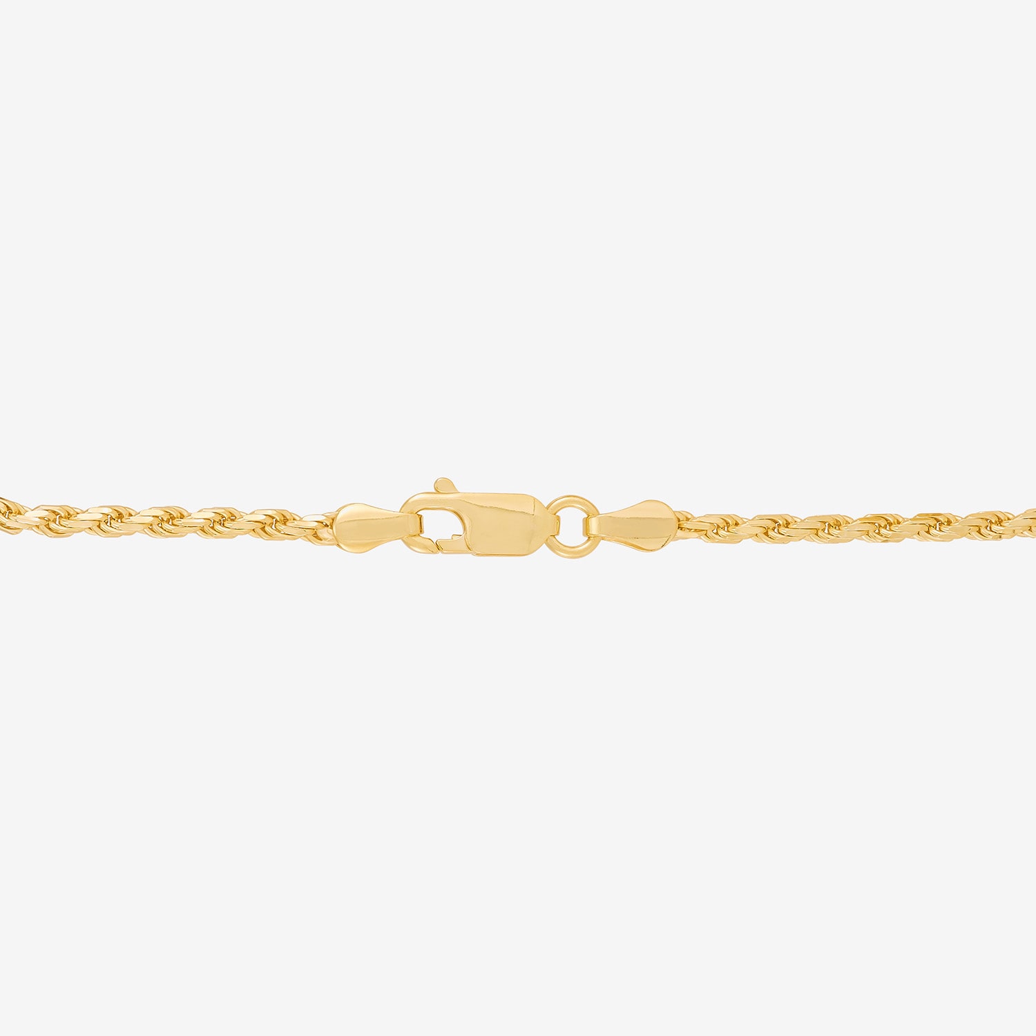 Made in Italy Womens 24K Gold Over Silver 7.5 Inch Solid Rope Chain Bracelet