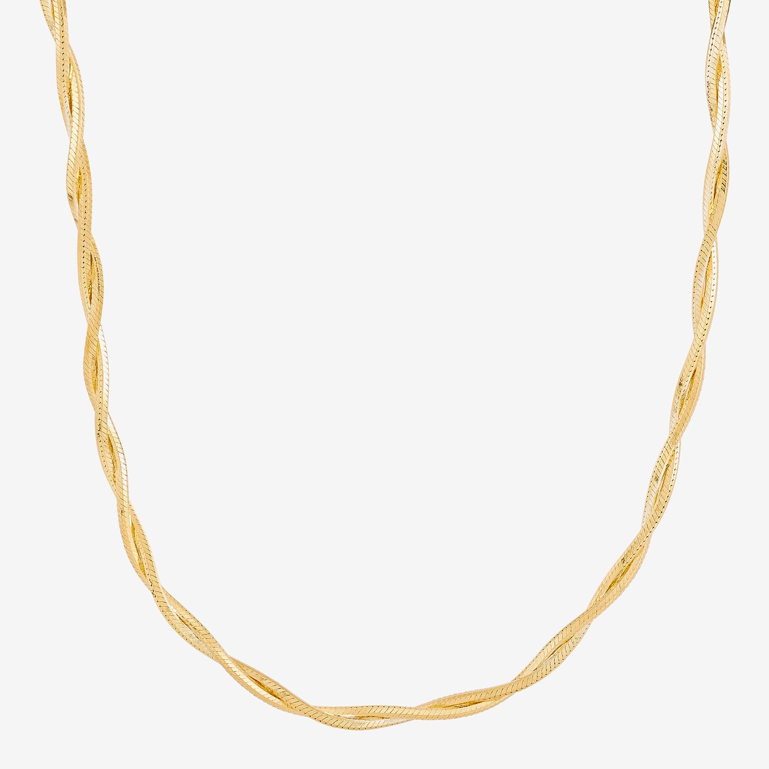 Made in Italy Womens 24K Gold Over Silver 20 Inch Link Chain Necklace