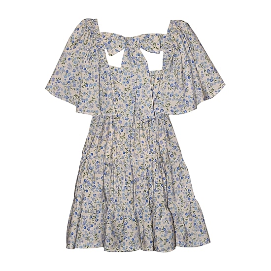 Bonnie Jean Big Kid Girls Flutter Short Sleeve A-Line Dress