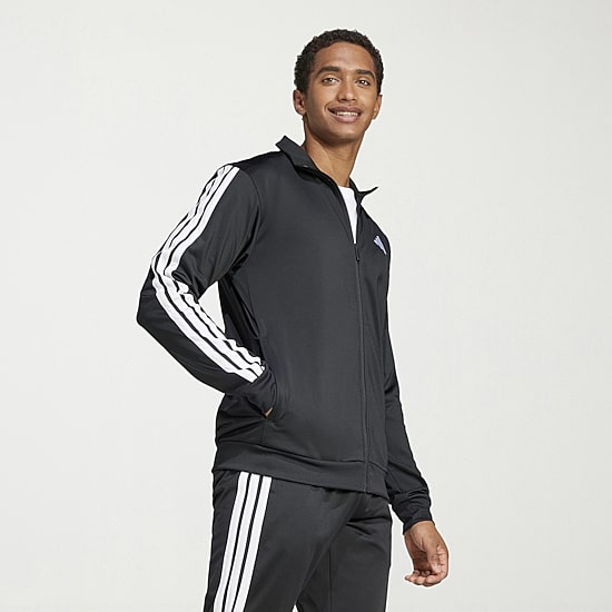 adidas Tricot Mens Big and Tall Lightweight Track Jacket