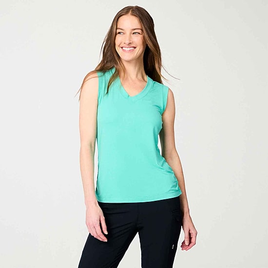 Free Country Womens V Neck Sleeveless Tank Top
