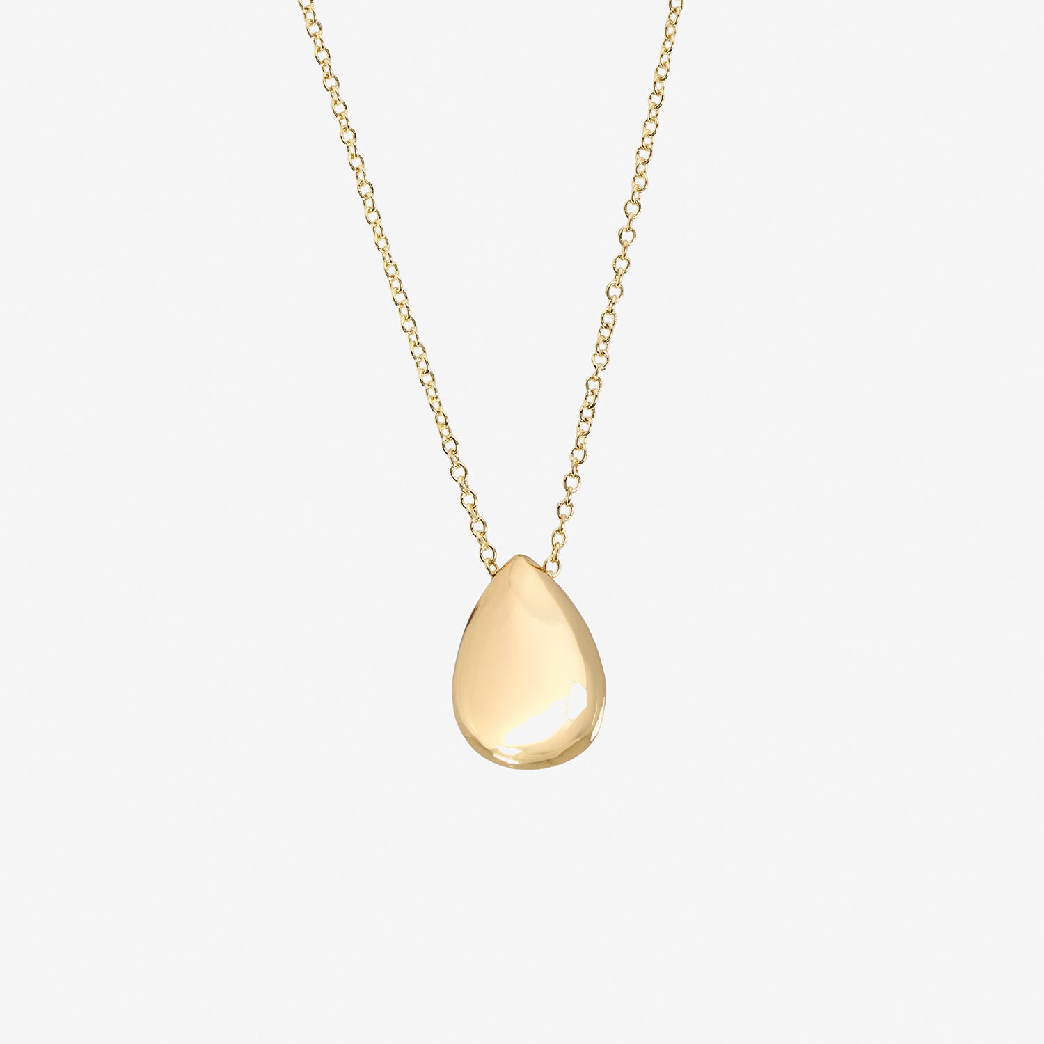 Silver Reflections Womens 14K Gold Over Brass 16 Inch Pendant Necklace