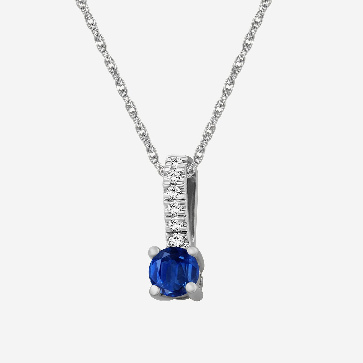 Womens Diamond Accent Gemstone 10K Gold 18 Inch Pendant Necklace