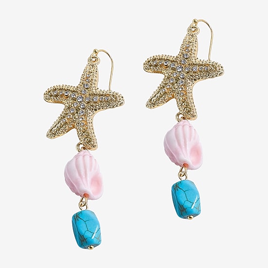 Bijoux Bar Womens Drop Earrings