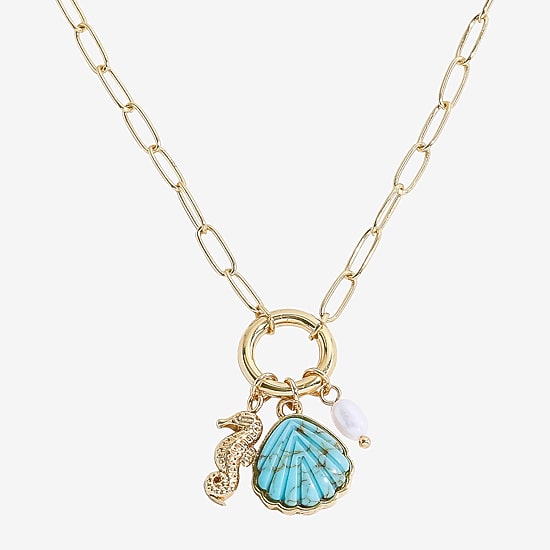 Bijoux Bar Delicates Womens 16 Inch Pendant Necklace