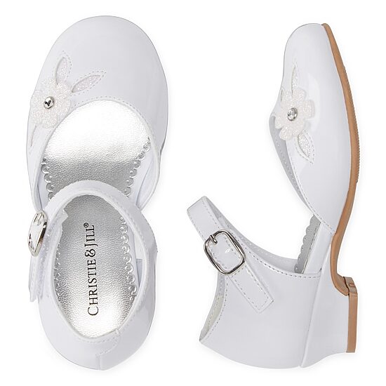 Christie & Jill Lil Heaven Toddler Girls Round Mary Jane Shoes