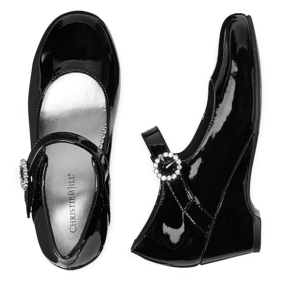 Christie & Jill Heart Little & Big Kid Girls Round Mary Jane Shoes
