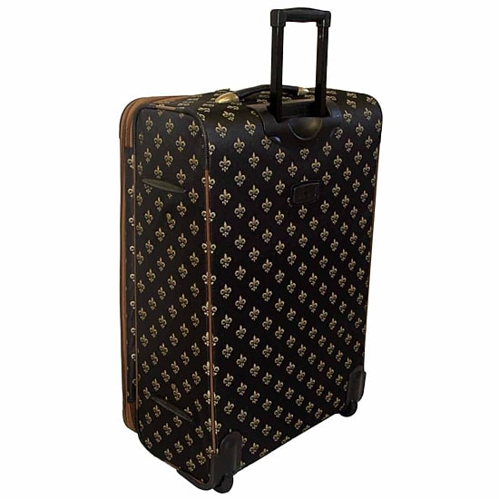 American Flyer Fleur-de-lis 4-pc. Expandable Upright Softside Luggage Set