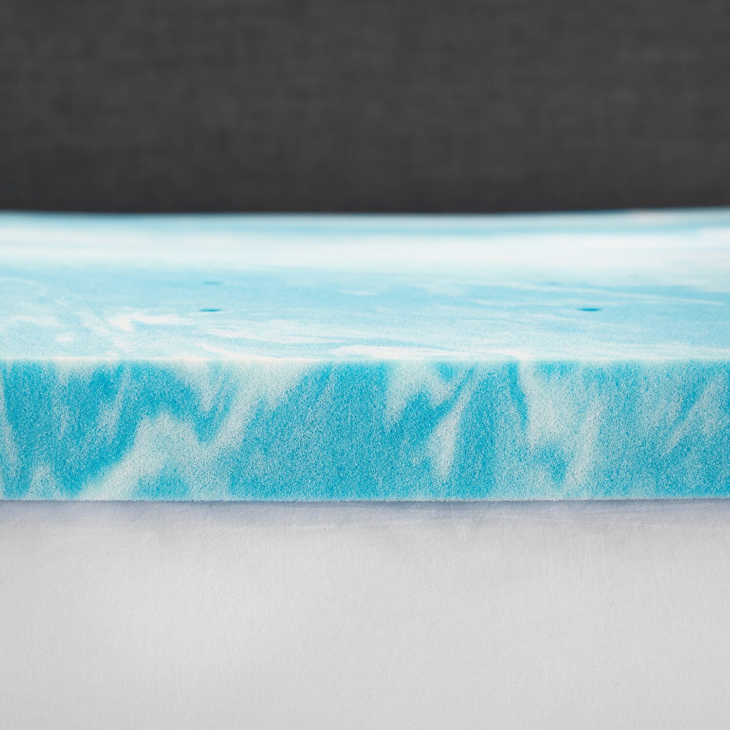 Bodipedic Home 2 Inch Gel Swirl Memory Foam Topper