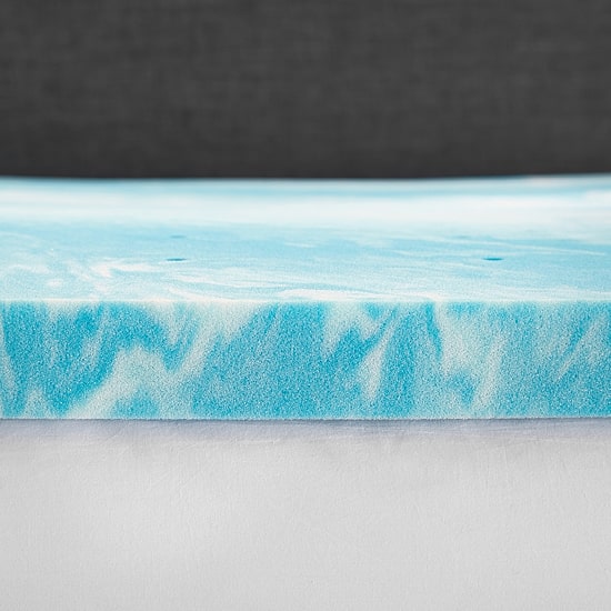 Bodipedic Home 2 Inch Gel Swirl Memory Foam Topper