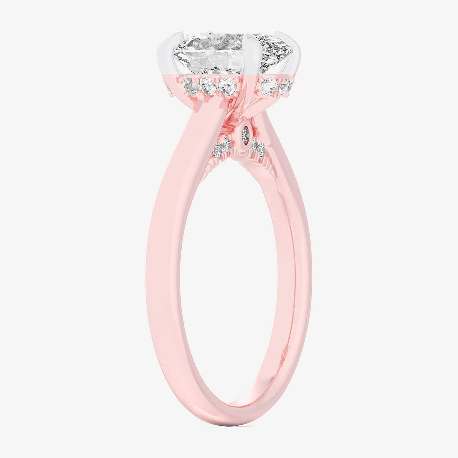 G-H / Si1-Si2) Womens 1 1/ CT. T.W. Lab Grown White Diamond 14K Gold Oval Solitaire Engagement Ring