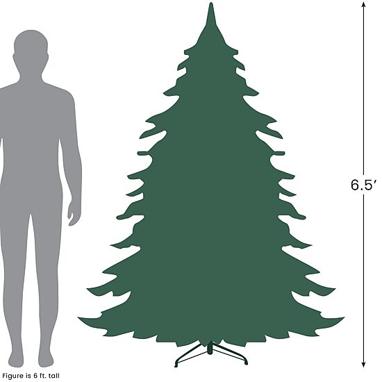 Northlight Medium Frosted Dunton Spruce Artificial Multi-Color Lights 6 1/2 Foot Pre-Lit Christmas Tree