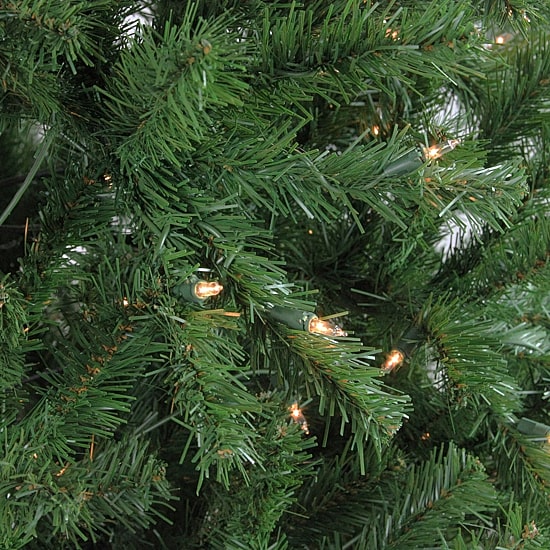 Northlight Slim Waterton Spruce Artificial Clear Lights 7 1/2 Foot Pre-Lit Christmas Tree
