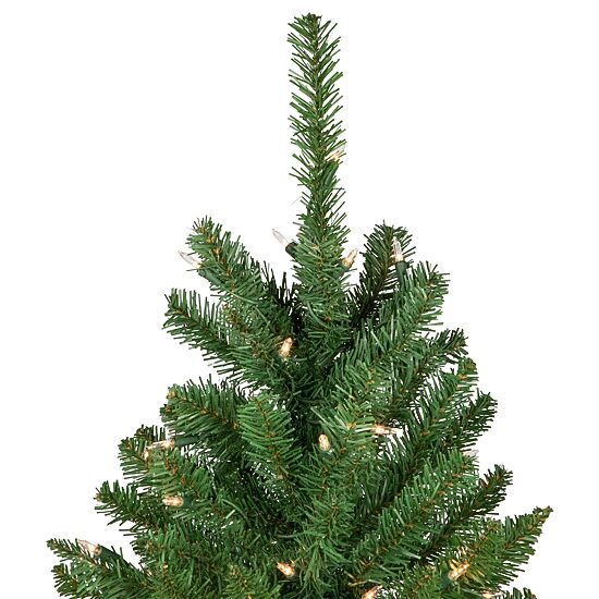 Northlight Pencil White River Artificial Clear Lights 7 1/2 Foot Pre-Lit Fir Christmas Tree